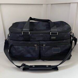 Tumi Black Camouflage Travel Bag